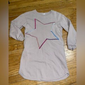 Gap Kids Star Print Sweater Dress size Large 10